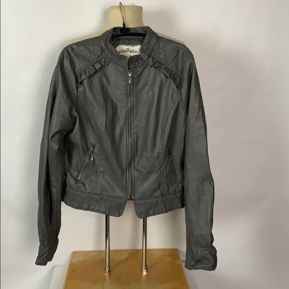 Heart and soul pleather jacket size L